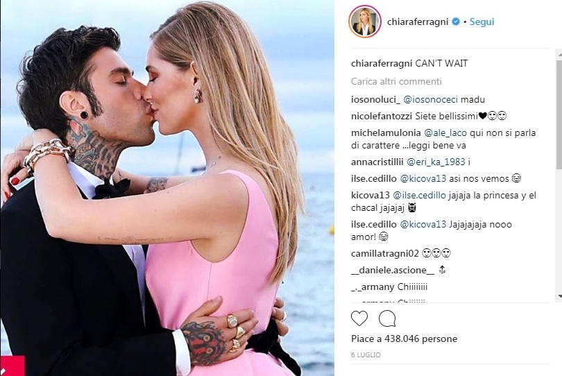 Foto dal profilo Instagram di Chiara Ferragni 